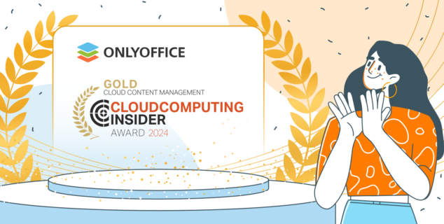 ONLYOFFICE wins Gold in Cloud Computing Insider Awards 2024