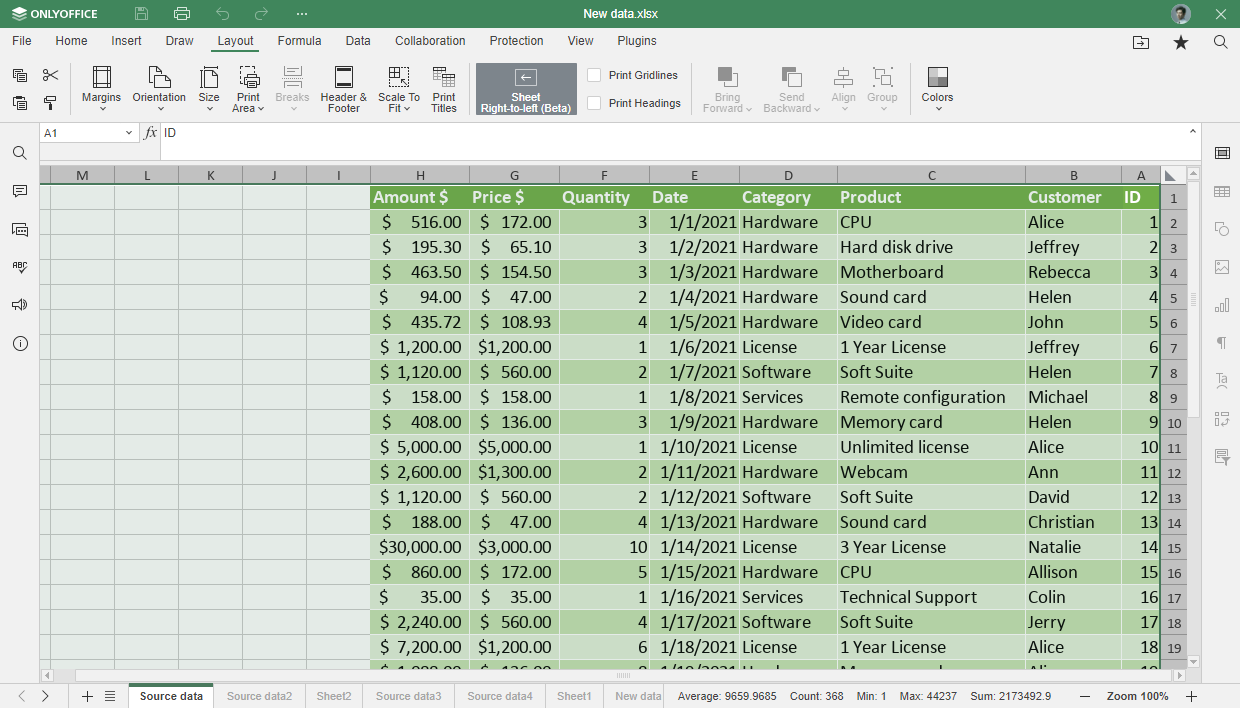 ONLYOFFICE Docs 8.2 released: PDF collaborative editing, revamped interface, optimized performance, RTL in sheets, and more